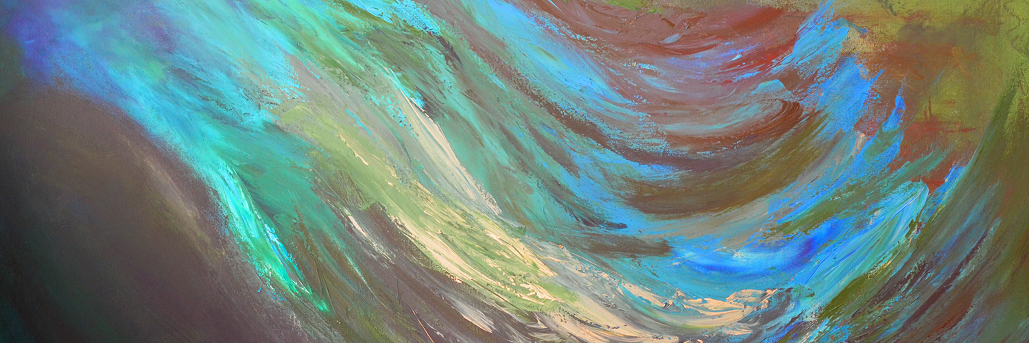 An abstract ocean wave